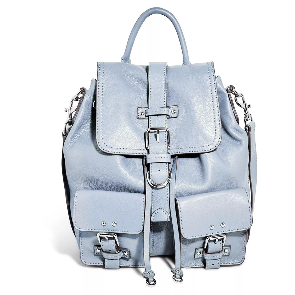 Aimee Kestenberg Leather Saddle Up Backpack + Parker Thatch Strap